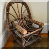 F53. Child-sized bent wood chair. 